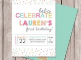 Sprinkle First Birthday Invitations Best 25 Girl Birthday Invitations Ideas On Pinterest