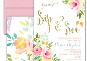 Sprinkle First Birthday Invitations Best 25 Sip and See Ideas On Pinterest