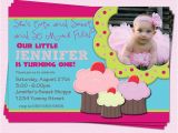 Sprinkle First Birthday Invitations Cupcake Birthday Invitation Girl First Birthday Party by