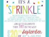 Sprinkle First Birthday Invitations Girl Version Any Color Baby Sprinkle Invitation Couples