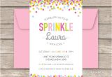 Sprinkles Birthday Party Invitations Baby Sprinkle Party Printable Baby Shower Invitation My