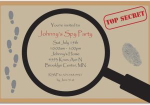Spy Birthday Party Invitation Template Free Spy Party Invitation Templates