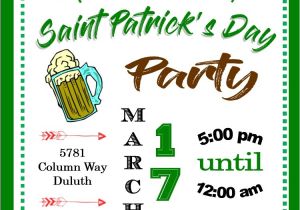 St Patrick S Day Birthday Invitations St Patrick S Day Party Invitations St Patty S Day 2018