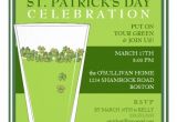 St Patrick S Day Birthday Invitations St Patricks Day Celebration Party Pint Invitation 5 25
