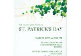 St Patty S Day Birthday Invitations St Patricks Day Irish Shamrock Party Invitation