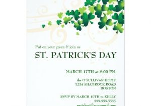 St Patty S Day Birthday Invitations St Patricks Day Irish Shamrock Party Invitation