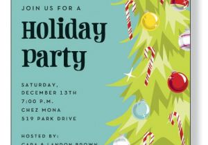 Staff Party Invitation Template Christmas Tree Invitations Holiday Cocktail Invitations