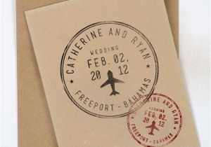 Stamps for Wedding Invites Passport Wedding Stamp Personalized Destination Wedding