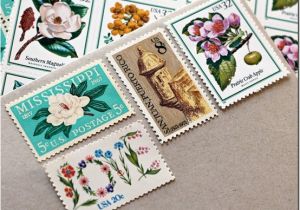 Stamps for Wedding Invites Vintage Postage for Wedding Invitations Weddinglovely Blog