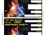 Star Wars Birthday Party Invitation Template Star Wars Birthday Invitation Template Oxsvitation Com