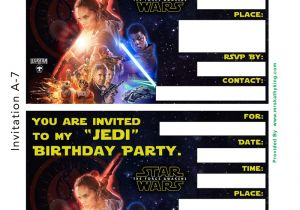 Star Wars Birthday Party Invitation Template Star Wars Birthday Invitation Template Oxsvitation Com