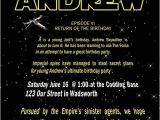 Star Wars themed Party Invitations Free Printable Star Wars Birthday Party Invitations