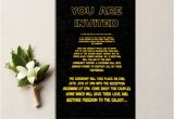 Star Wars themed Wedding Invitations 10 Galaxy Inspired Star Wars Wedding Invitations