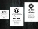 Star Wars Wedding Invitation Template Star Wars Wedding Invitation Rsvp Set