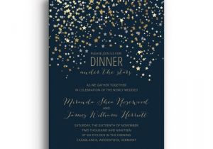 Starry Night Party Invitations Personalized Starry Night Party Invitation Card Einvite Com
