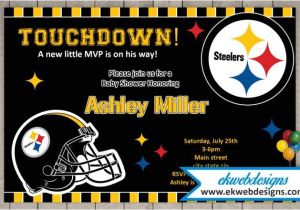 Steelers Party Invitations Custom Pittsburgh Steelers Baby Shower Invitations