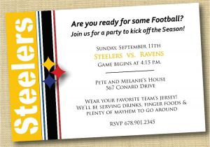 Steelers Party Invitations Items Similar to Pittsburgh Steelers Football Party