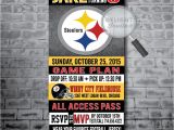 Steelers Party Invitations Pittsburg Steelers Football Birthday Party Invitations Di