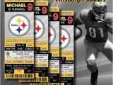 Steelers Party Invitations Pittsburgh Steelers Birthday Invitation Football by Digisport