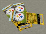 Steelers Party Invitations Pittsburgh Steelers Birthdays and Ticket Invitation On