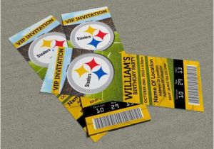Steelers Party Invitations Pittsburgh Steelers Birthdays and Ticket Invitation On