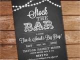 Stock Your Bar Party Invitations Chalkboard Stock the Bar Engagement Party Invitation Stock