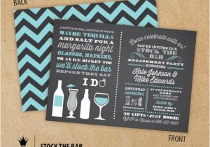 Stock Your Bar Party Invitations Stock the Bar Couples Engagement Party Invitations