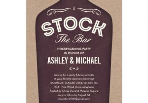Stock Your Bar Party Invitations Stock the Bar Shower Invitations Zazzle