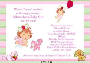 Strawberry Shortcake Baby Shower Invitations Details About Strawberry Shortcake Baby Shower Invitations