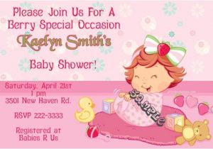 Strawberry Shortcake Baby Shower Invitations Strawberry Shortcake Baby Shower Invitations
