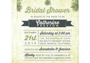 Succulent Bridal Shower Invitations Watercolor Succulents Bridal Shower Invitations