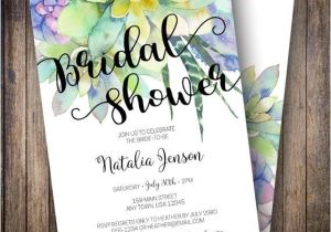 Succulent themed Bridal Shower Invitations Best 25 Teal Bridal Showers Ideas On Pinterest
