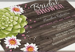 Succulent themed Bridal Shower Invitations Bridal Shower Invitations Bridal Shower Invitations