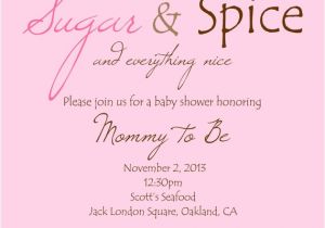 Sugar and Spice Baby Shower Invites Sugar and Spice Baby Shower Invitation by withflairprints