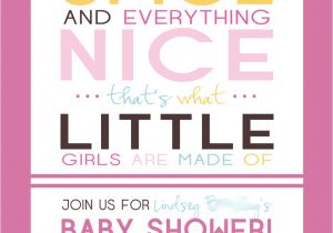 Sugar and Spice Baby Shower Invites Sugar and Spice Baby Shower Invitations