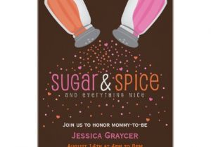 Sugar and Spice Baby Shower Invites Sugar and Spice Shakers Baby Shower Invitation