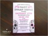 Sugar Skull Baby Shower Invitations Pink Sugar Skull Baby Shower Invitations Citlali
