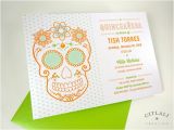 Sugar Skull Baby Shower Invitations Sugar Skull Quinceañera Invitations Floral Flower by Citlali