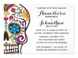 Sugar Skull Party Invitations Personalized Skull Invitations Custominvitations4u Com