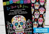 Sugar Skull Party Invitations Sugar Skull Party Invitation Dia De Los Muertos Invitations