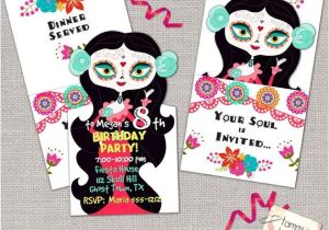 Sugar Skull Party Invitations Sugar Skull Party Invitation Printable Birthday Party