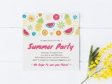 Summer Party Invitation Template Summer Party Invitation Template Invitation Templates