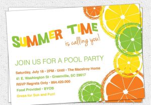 Summer Party Invitation Wording Summer Party Invitations Summer Party Invitations