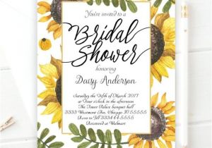 Sunflower Bridal Shower Invitation Templates Bridal Shower Invitation Templates Sunflower Bridal Shower