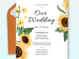 Sunflower Wedding Invitation Template 38 Free Wedding Invitation Templates Word Psd