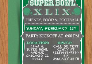 Super Bowl Party Invitation Template Chalkboard Super Bowl Invitation Editable by Mydiydesigns