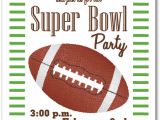 Super Bowl Party Invitation Template Stripes and Football Super Bowl Party Invitations