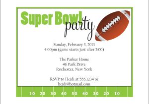 Super Bowl Party Invitation Template Super Bowl Party Invitation Set Of 10 by Simplystampedinvites