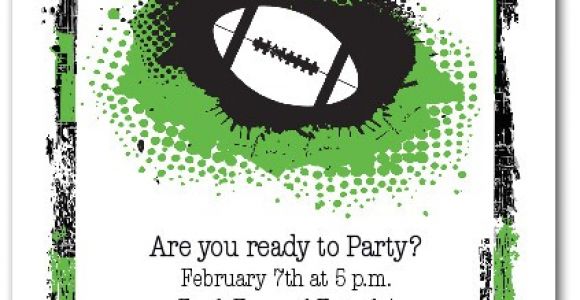 Super Bowl Party Invitation Wording Grunge Football Super Bowl Party Invitations