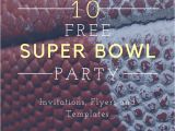 Super Bowl Party Invitations Free Printable 10 Free Super Bowl Party Invitations Printable Flyer